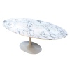 Eero SAARINEN (1910-1961) – KNOLL : Table Ovale 198 cm -Arabescato, Circa 1990 | Biron 