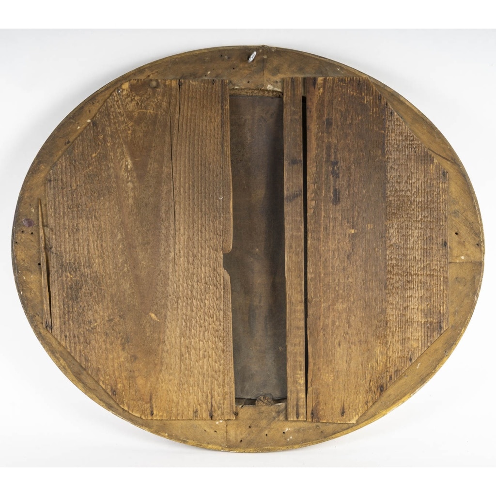 Marine, au Clair de Lune-Fixé sous-verre d’Epoque Louis-Philippe, circa 1840. | Biron 
