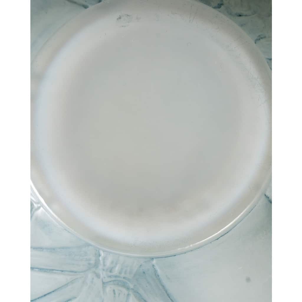Vase « Druide » verre opalescent patiné bleu de René LALIQUE | Biron 