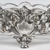 Coupe En Cristal Et Métal Argenté – Art Nouveau, Vers 1900 – Motifs Floraux Et Lianes Stylisées | Biron 