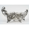 Coupe En Cristal Et Métal Argenté – Art Nouveau, Vers 1900 – Motifs Floraux Et Lianes Stylisées | Biron 