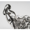 Coupe En Cristal Et Métal Argenté – Art Nouveau, Vers 1900 – Motifs Floraux Et Lianes Stylisées | Biron 