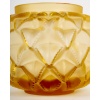 Vase « Languedoc » cristal jaune ambré de LALIQUE FRANCE | Biron 