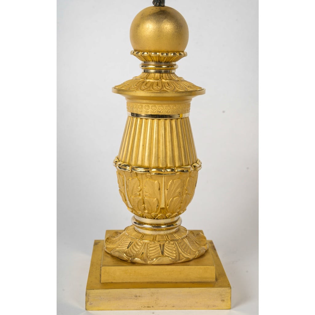 François Louis Savart – Paire de candélabres en bronze à décor d’Amours ailés, époque Empire | Biron 
