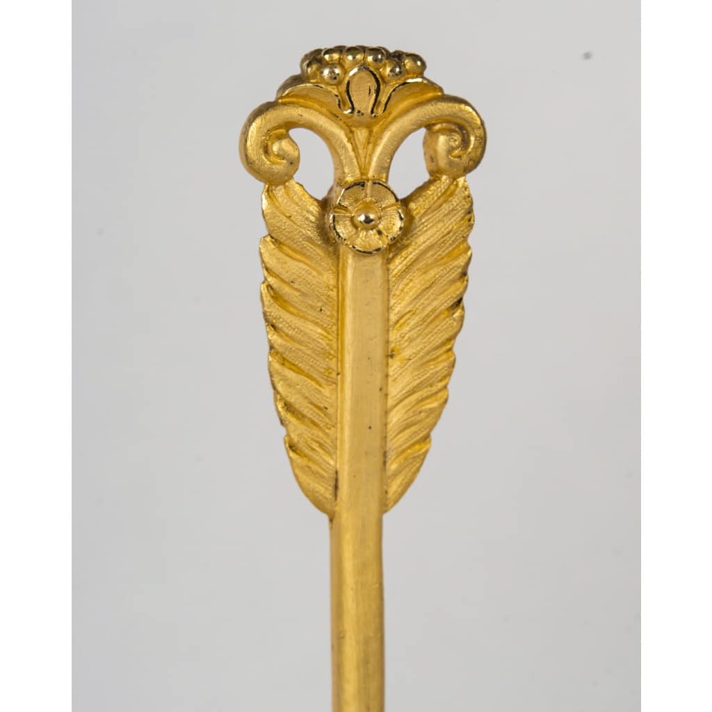 François Louis Savart – Paire de candélabres en bronze à décor d’Amours ailés, époque Empire | Biron 