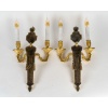 Paire d’Appliques en Bronze Ciselé et Doré à Deux Bras de Lumières d’Époque Louis XVI vers 1780 | Biron 