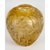 Vase « Perruches » verre butterscotch patiné sépia de René LALIQUE | Biron 