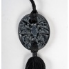 Pendentif « Guêpes » verre noir patiné blanc de René LALIQUE | Biron 
