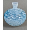 Vase « Lièvres » verre opalescent patiné bleu de René LALIQUE | Biron 