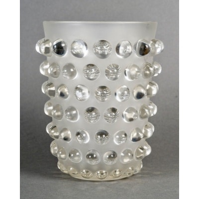 Vase "Mossi" verre blanc de René LALIQUE