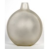 Vase « Deux Moineaux Bavardant » verre blanc patiné gris de René LALIQUE | Biron 