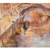 Serge Belloni (1925-2005) – Le Jardin du Poète à Venise huile sur panneau vers 1970 | Biron 