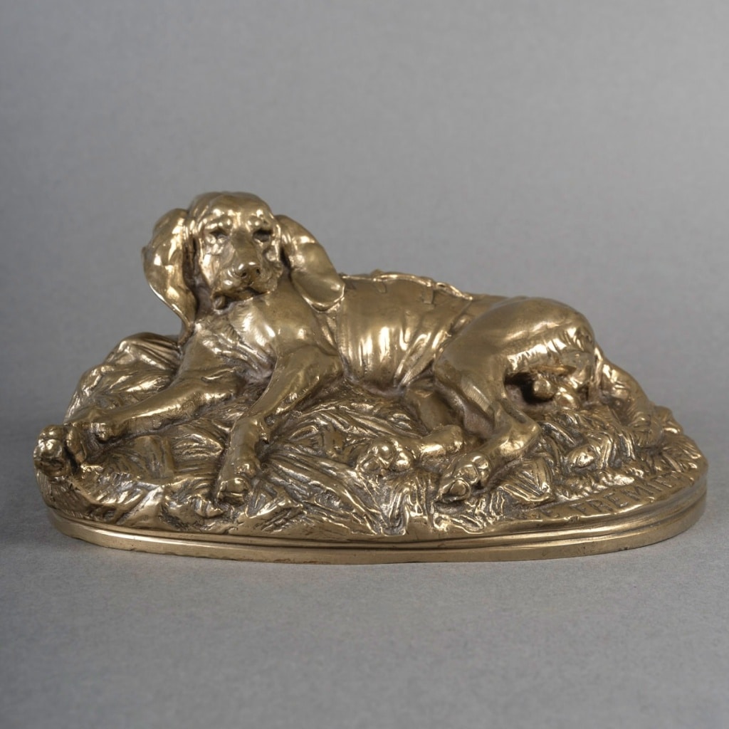 Sculpture – Chien De Meute , Emmanuel Frémiet (1824-1910) – Bronze | Biron 