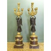 De style Empire en bronze doré, Grande paire de candélabres, circa 1890 | Biron 