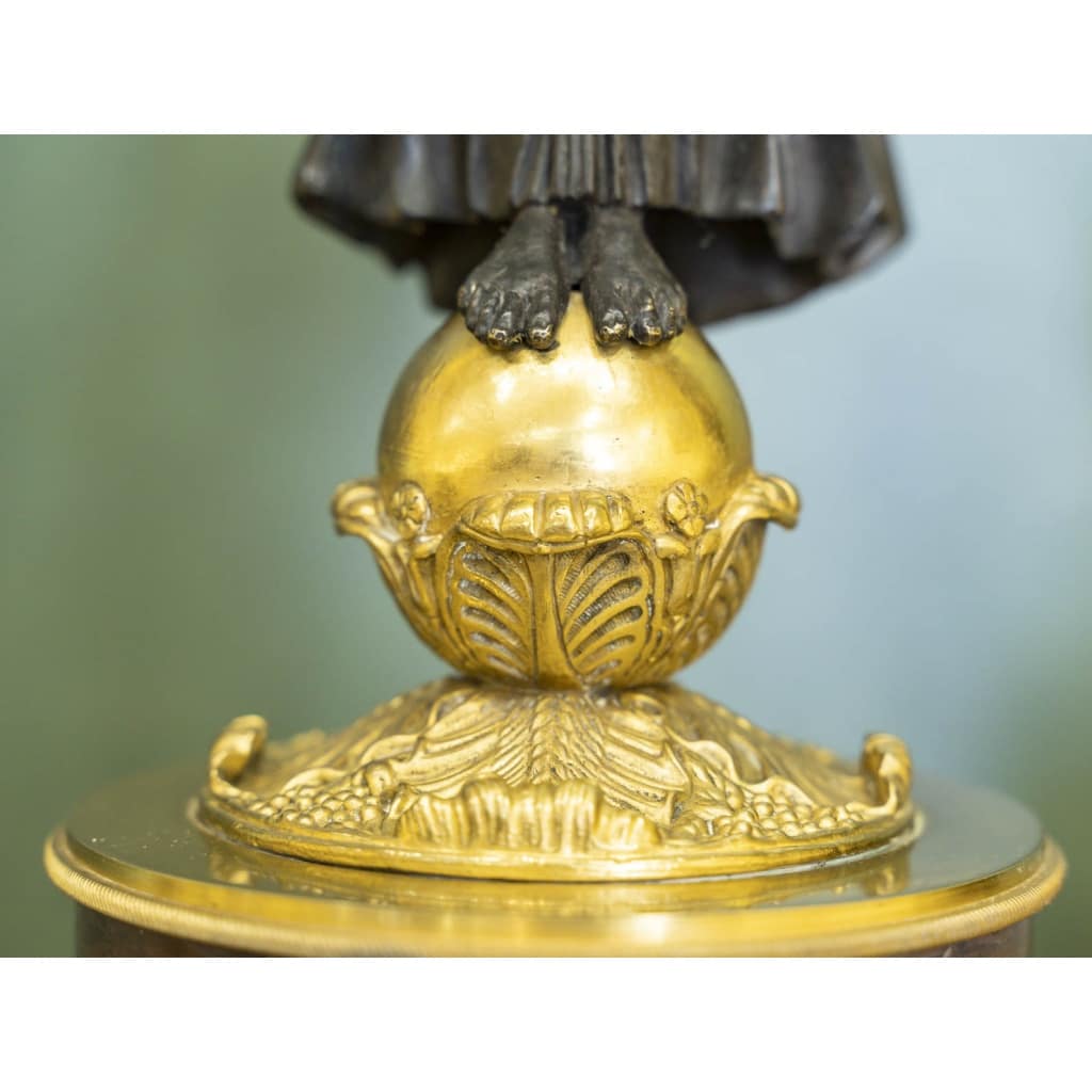 De style Empire en bronze doré, Grande paire de candélabres, circa 1890 | Biron 