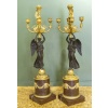 De style Empire en bronze doré, Grande paire de candélabres, circa 1890 | Biron 