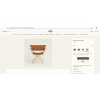 Fauteuil Pliant « Pippa » Cuir Et Bois de HERMES | Biron 