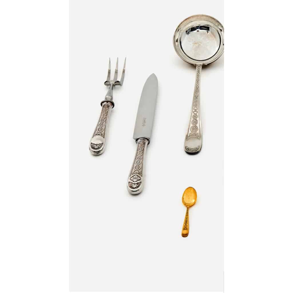 Christofle, Modèle « Villeroy » Ménagère 127 p Métal Argenté | Biron 