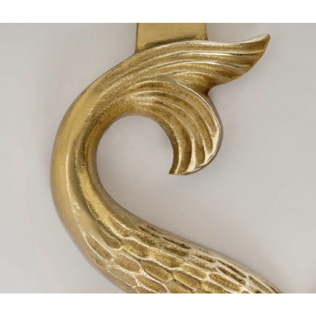 1940 Paire d’appliques en bronze « Hippocampe » de Marcel Guillemard | Biron 
