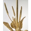 1970 Lampe à poser florale en bronze de la Maison Charles Pegay | Biron 