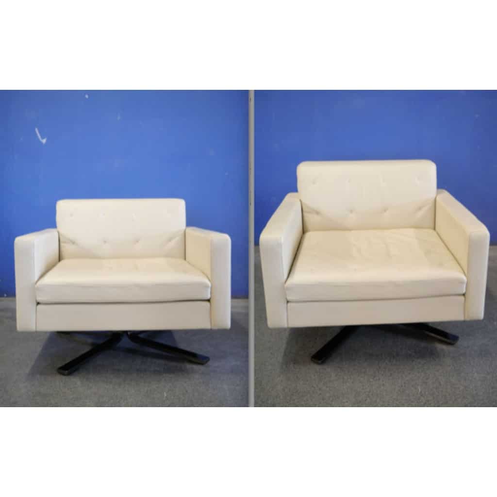 Jean-Marie Massaud pour Poltrona Frau Modèle Ferrari Kennedee, Fauteuil cuir | Biron 