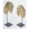 1970 Feuille en bronze doré dessinée par Christiane Charles Maison Charles | Biron 
