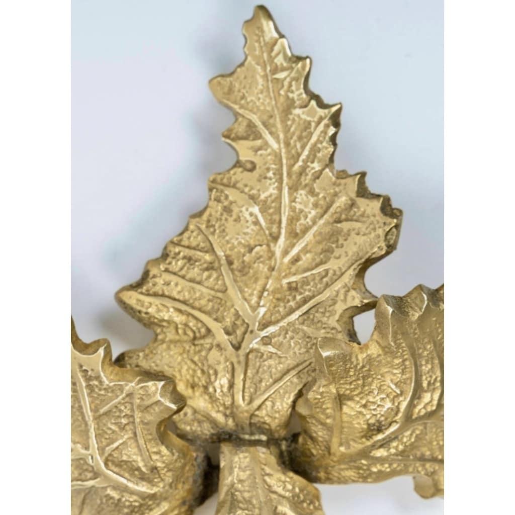 1970 Paire d’appliques murales en bronze par la Maison Charles | Biron 