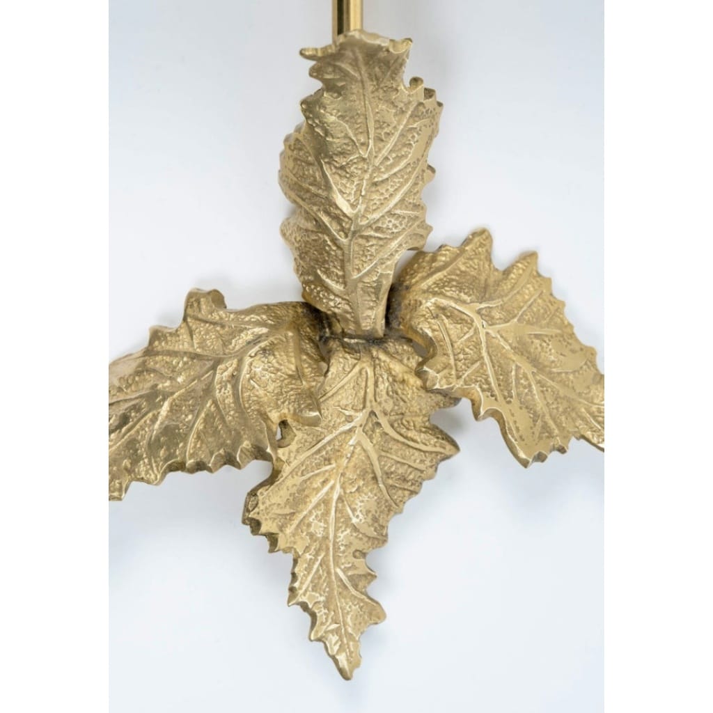 1970 Paire d’appliques murales en bronze par la Maison Charles | Biron 