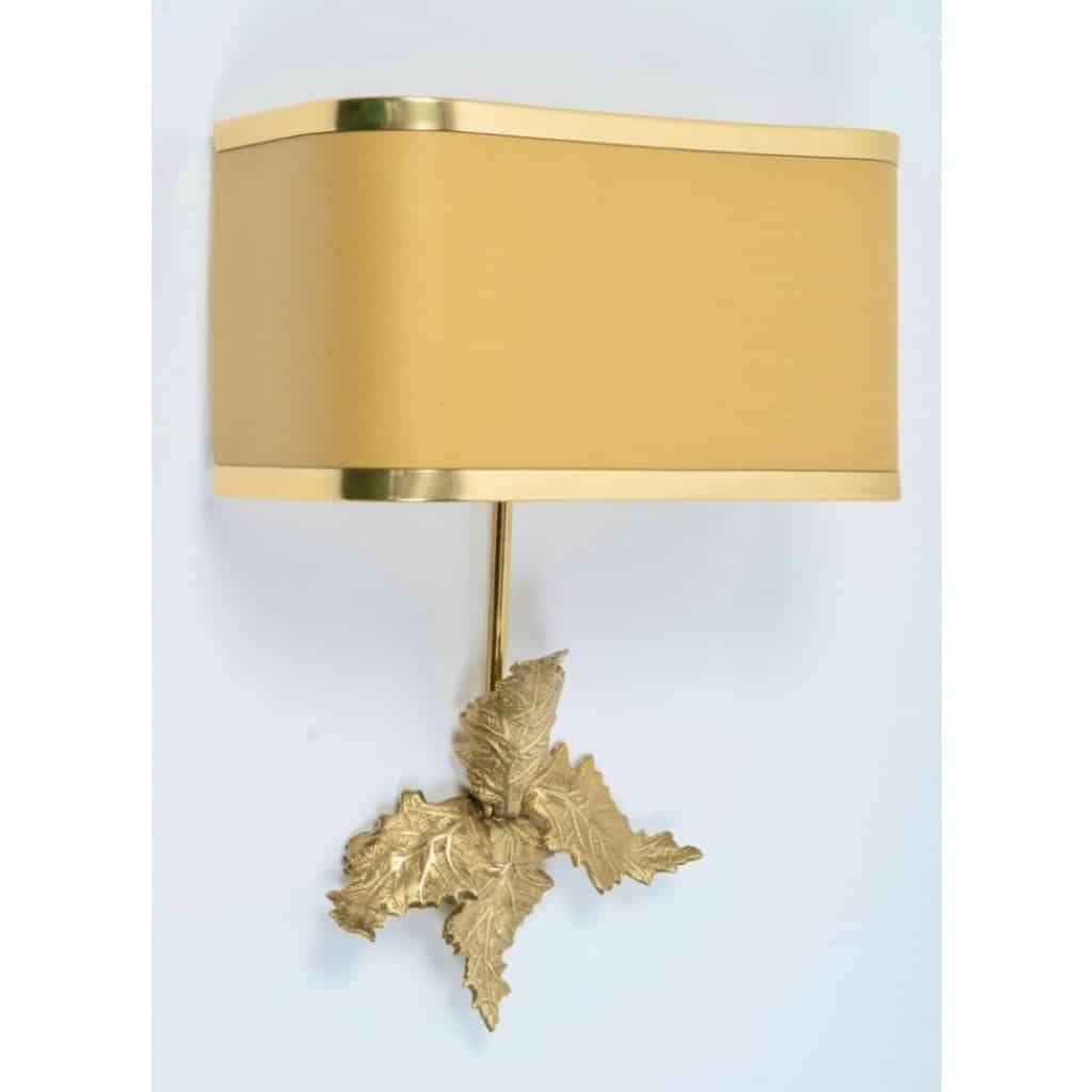 1970 Paire d’appliques murales en bronze par la Maison Charles | Biron 
