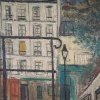 Serge Belloni (1925-2005) L’escalier de la rue du Calvaire à Montmartre huile sur toile vers 1953 | Biron 