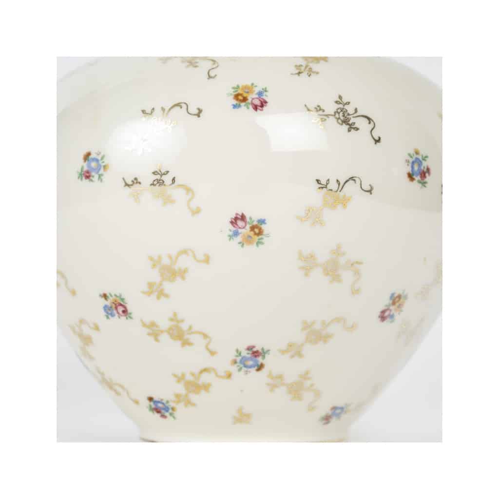 Vase boulle en porcelaine Allemande, XXème siècle. | Biron 