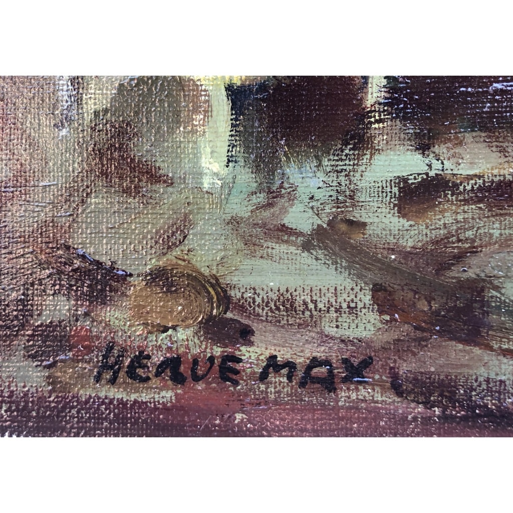 HERVE Max Les danseuses au repos Huile sur toile signée Certificat d’authenticité | Biron 