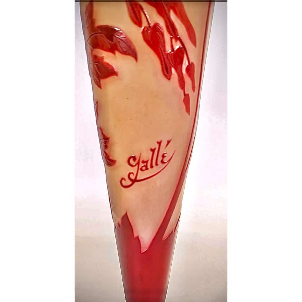EMILE GALLÉ VASE A DECOR DE COEURS DE JEANETTE | Biron 