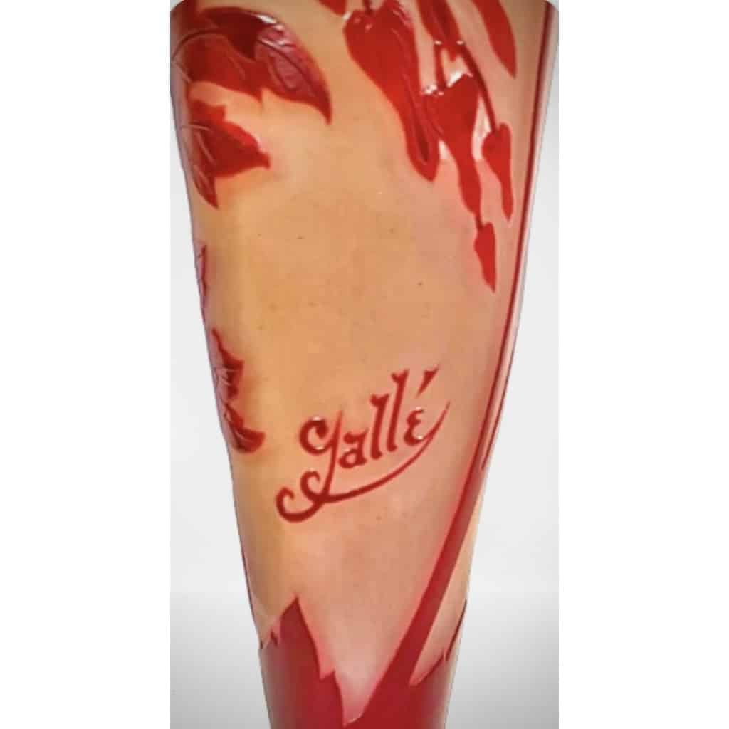 EMILE GALLÉ VASE A DECOR DE COEURS DE JEANETTE | Biron 