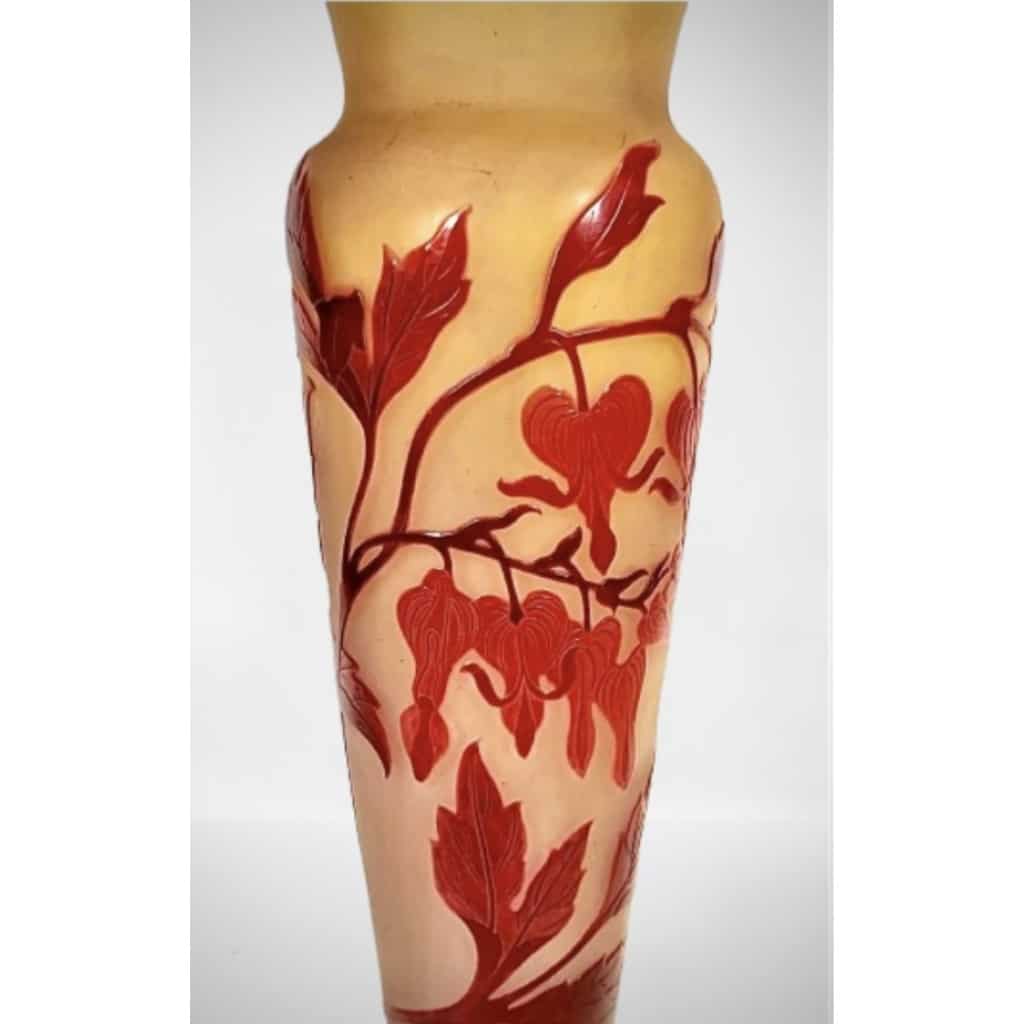 EMILE GALLÉ VASE A DECOR DE COEURS DE JEANETTE | Biron 