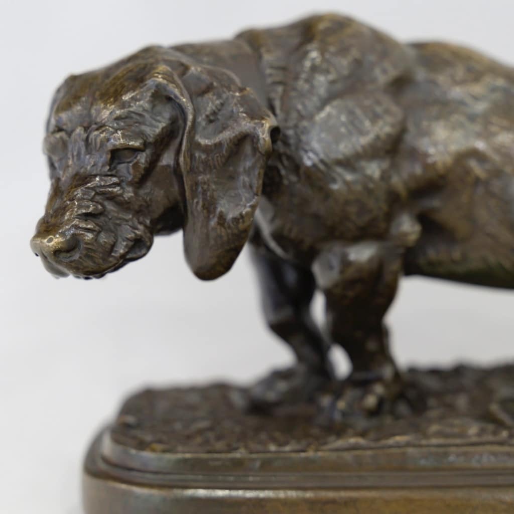 Sculpture – Basset Assis , Antoine – Louis Barye (1795-1875) – Bronze | Biron 