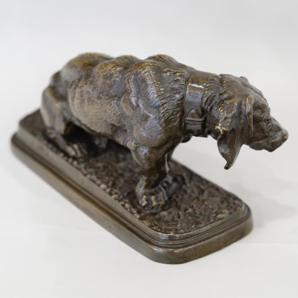 Sculpture – Basset Assis , Antoine – Louis Barye (1795-1875) – Bronze | Biron 