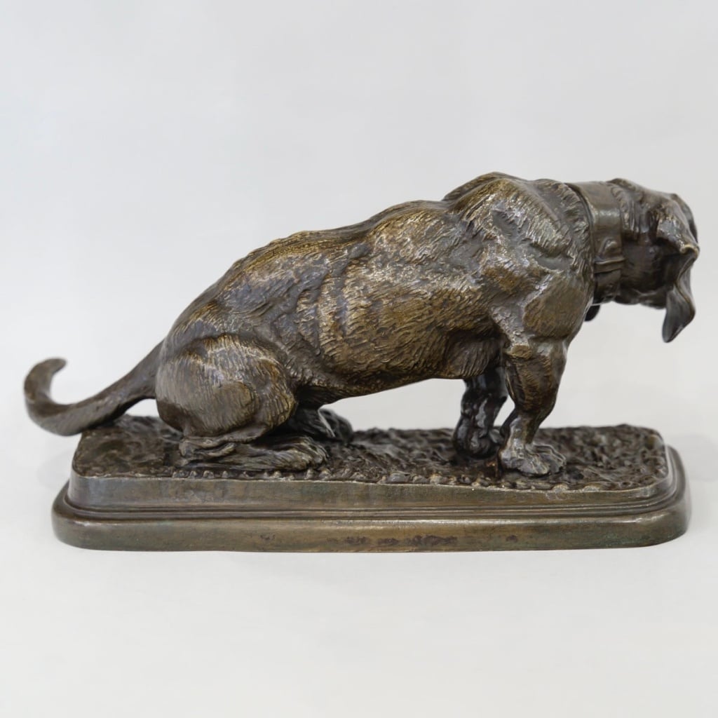 Sculpture – Basset Assis , Antoine – Louis Barye (1795-1875) – Bronze | Biron 