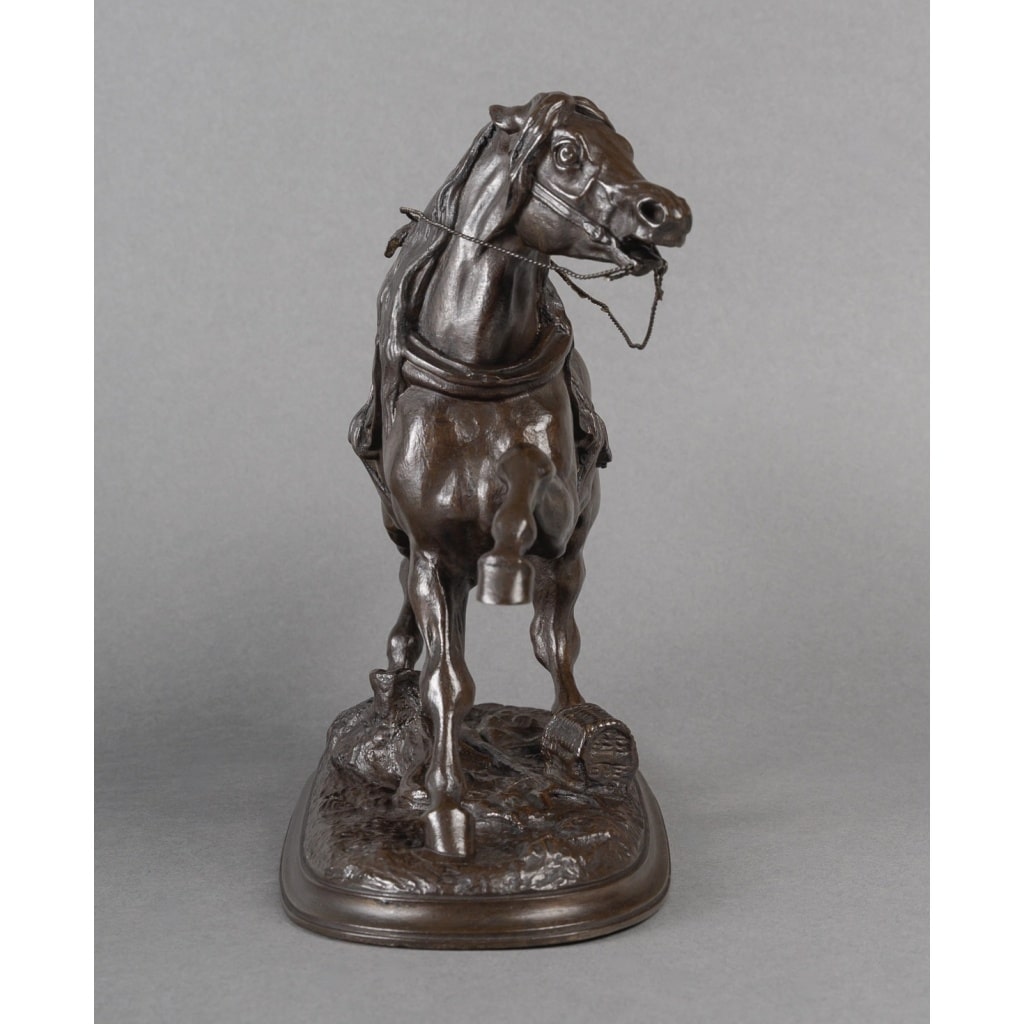 Sculpture – Le Cheval Percheron , Pierre Lenordez (1815 – 1892) – Bronze | Biron 
