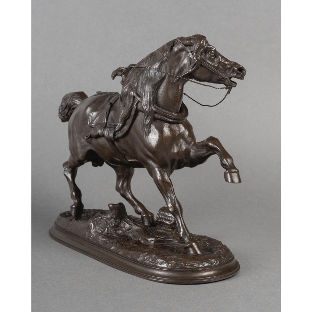 Sculpture – Le Cheval Percheron , Pierre Lenordez (1815 – 1892) – Bronze | Biron 
