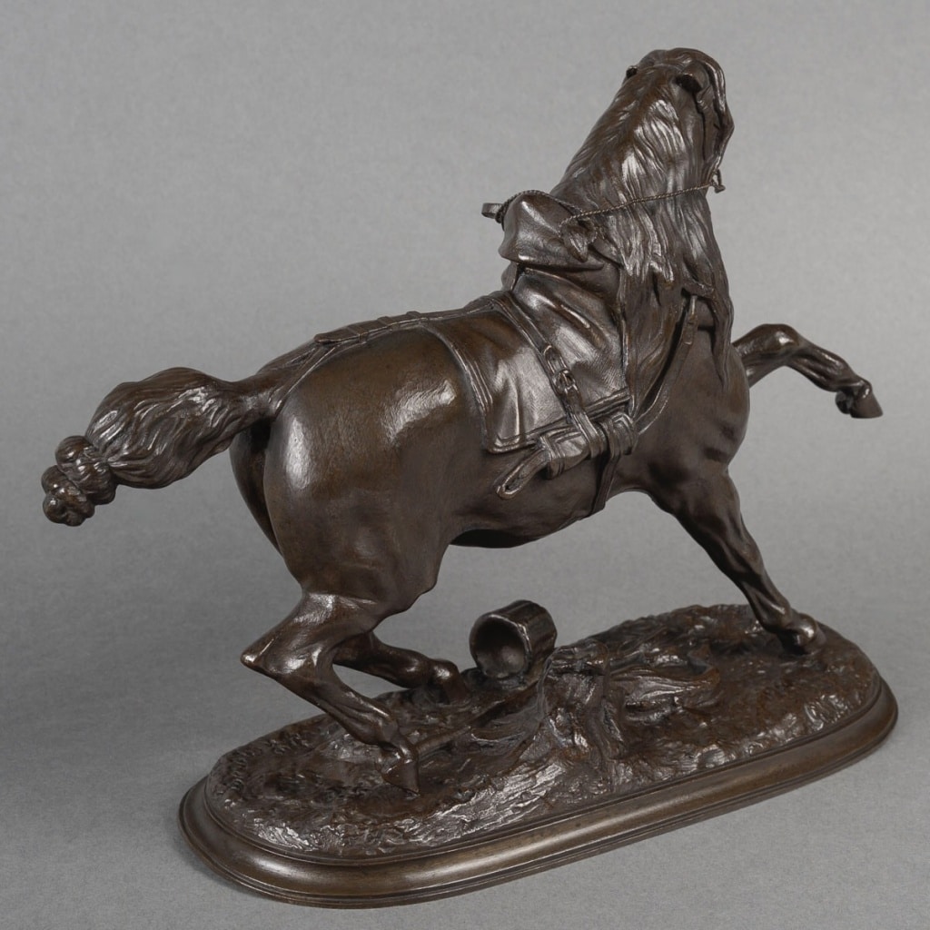 Sculpture – Le Cheval Percheron , Pierre Lenordez (1815 – 1892) – Bronze | Biron 