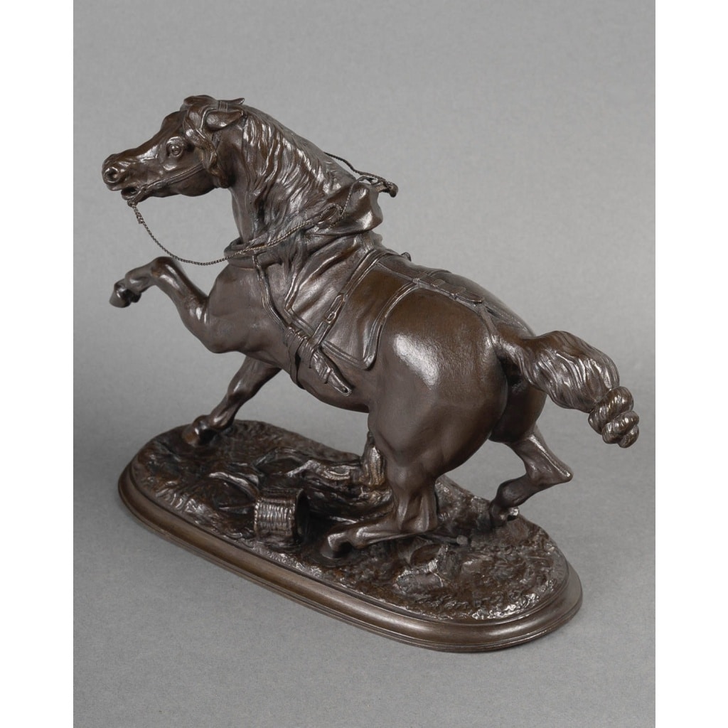 Sculpture – Le Cheval Percheron , Pierre Lenordez (1815 – 1892) – Bronze | Biron 