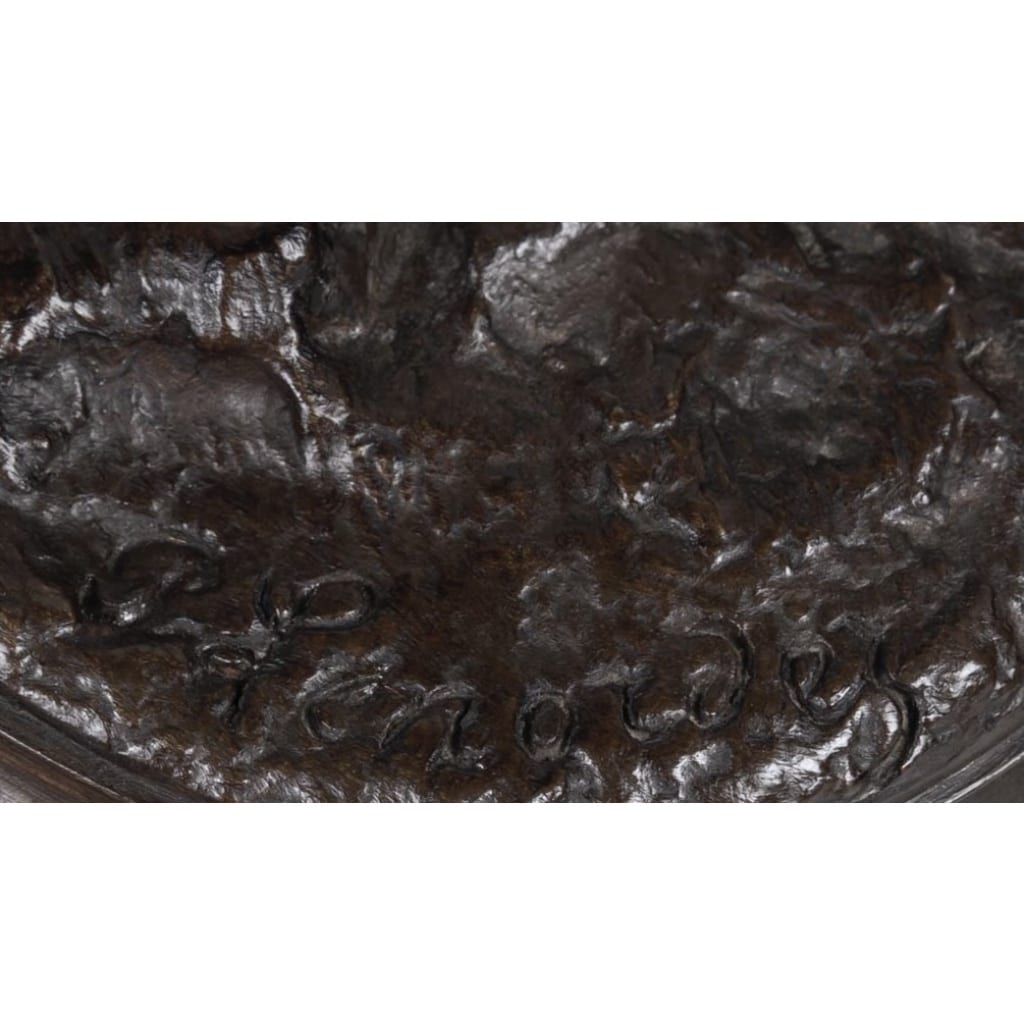 Sculpture – Le Cheval Percheron , Pierre Lenordez (1815 – 1892) – Bronze | Biron 