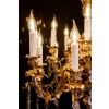 Victor Raulin (1867-1925) et Baccarat Lustre aux Amours en bronze ciselé et doré de style Louis XV | Biron 