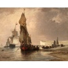 NOEL Jules Le Tréport en 1870 Huile sur toile signée située et datée Certificat d’authenticité | Biron 