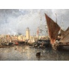 NOEL Jules Tableau Français Ancien 19è Port En Normandie Huile Sur Toile Signée Et Datée Certificat d’authenticité | Biron 