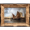 NOEL Jules Tableau Français Ancien 19è Port En Normandie Huile Sur Toile Signée Et Datée Certificat d’authenticité | Biron 