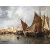 NOEL Jules Tableau Français Ancien 19è Port En Normandie Huile Sur Toile Signée Et Datée Certificat d’authenticité | Biron 