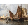 NOEL Jules Tableau Français Ancien 19è Port En Normandie Huile Sur Toile Signée Et Datée Certificat d’authenticité | Biron 