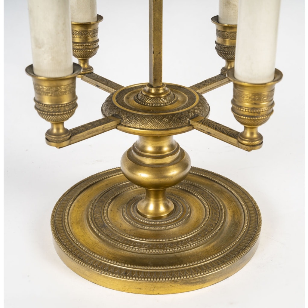 Lampe Bouillotte en bronze de style Empire, circa 1890 | Biron 